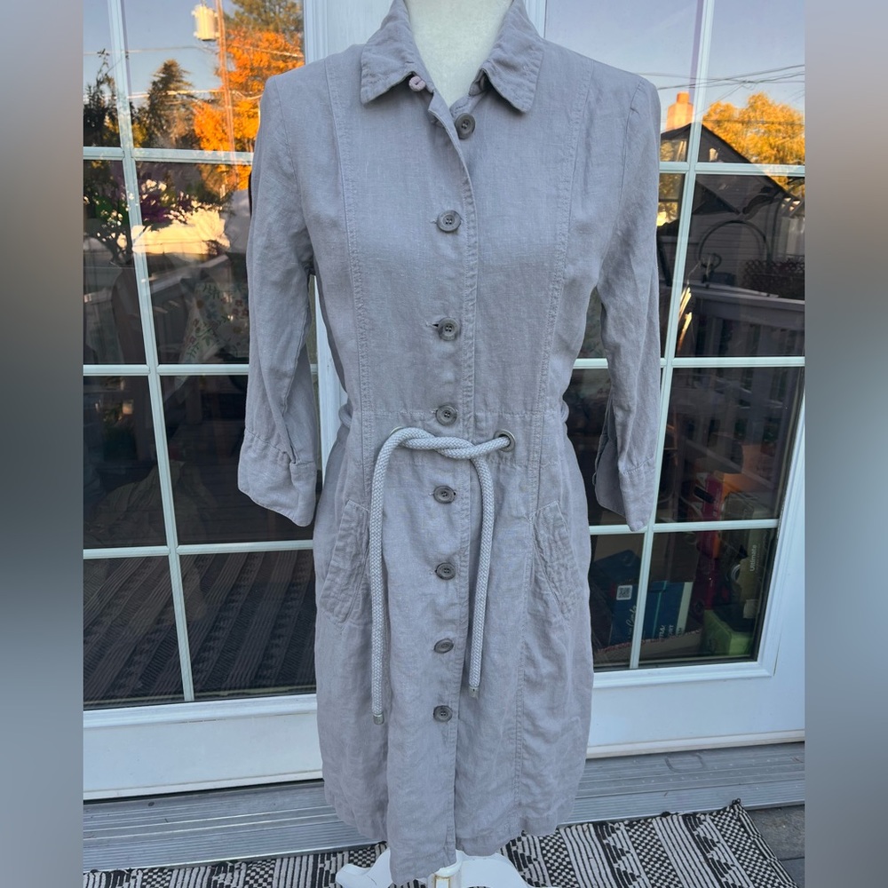 Escales Linen Dress